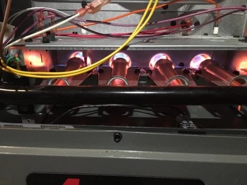 Parts inside of a furnace